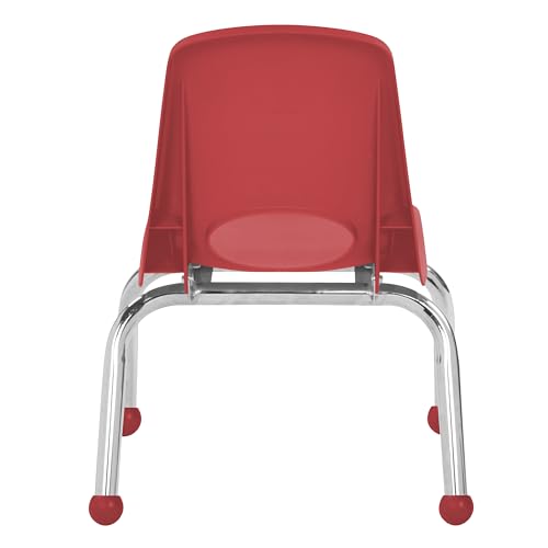 FDP 10" School Stack Chair with Ball Glides, Sand, 2-Pack, 15409-RD