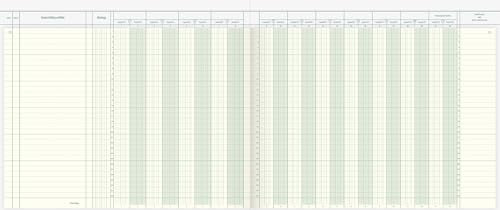 König & Ebhardt 8617119 Business Book American Journal Überformat 35.4 x 29,7 cm with Header, 80g/m², 48 Sheets Wire Binding)