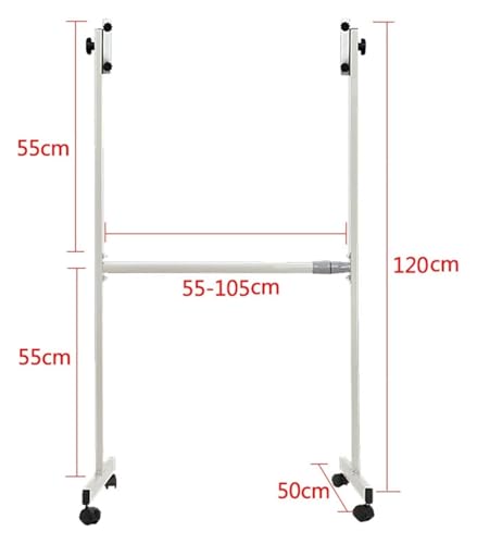 Whiteboard Easel Stand, Whiteboard Stand, Adjustable Height Dry Erase Board Bracket for Max 70x100cm Chalkboards