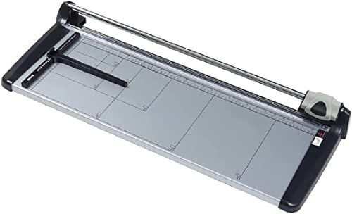 GFAZXDS Paper Cutter Paper Guillotine Paper Cutter Guillotine, Rotary Trimmer with Automatic Security Safeguard Paper Trimmer, A4 Paper Cutter Guillotine for Office/School/Home Use