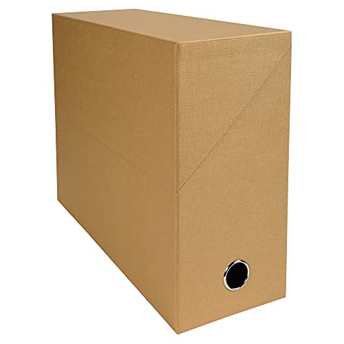 Exacompta Canvas Transfer Box, A4, 120 mm Spine - Assorted Colours, Pack of 5