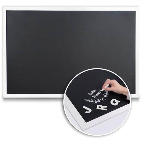 Loddie Doddie Magnetic Chalkboard, Magnetic Board for Wall, 36 x 24, White