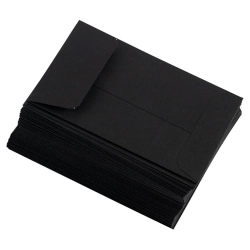 LUXPaper #4 Coin Envelopes | 3'' x 4 1/2" | Midnight Black | 80lb. Text | 1,000 Qty