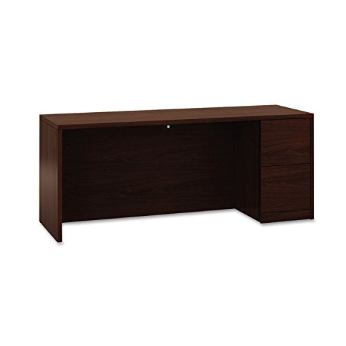 HON 105903RNN 10500 Series Full-Height Right Pedestal Credenza, 72w x 24d x 29-1/2h, Mahogany
