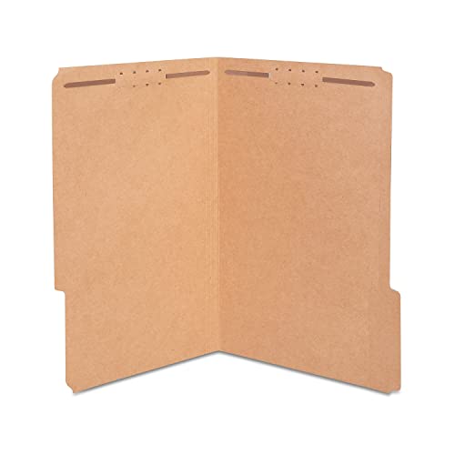 Staples Reinforced Fastener Folder, Legal Size, Kraft Pressboard, 50/Bx