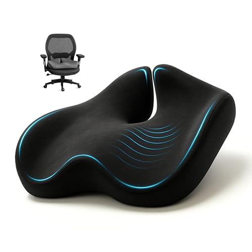 Office Chair Cushion for Back & Tailbone, Sciatica Pain Relief Pillow