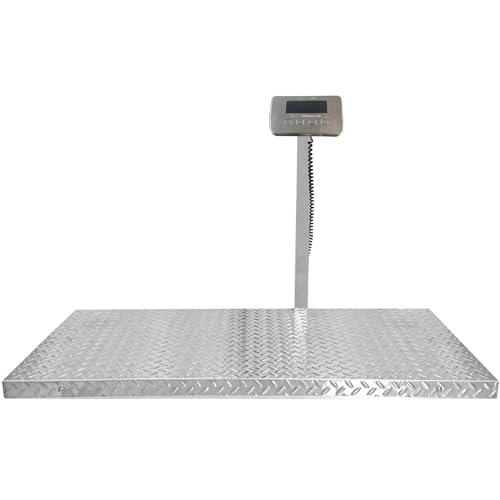 Wixeeua Upgraded 1100lb Livestock Scale, 40"x20", Non-Slip Surface