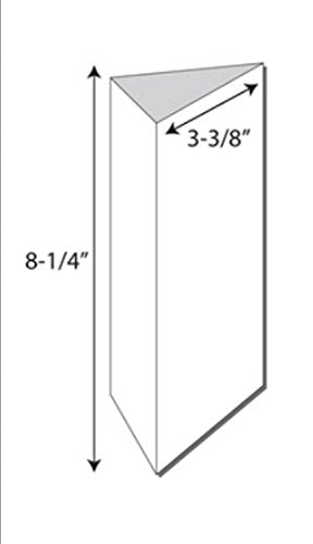 Print-Ready Table Tent, Tri-Fold (No-Tear Waterproof), 3-3/8" x 8-1/2" (Folded), 1-UP on 8-1/2" x 11" White Synthetic 10-Mil Paper - 25 Sheets