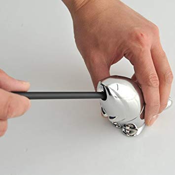 Alessi Kastor Pencil Sharpener in Chrome Plated Zamak