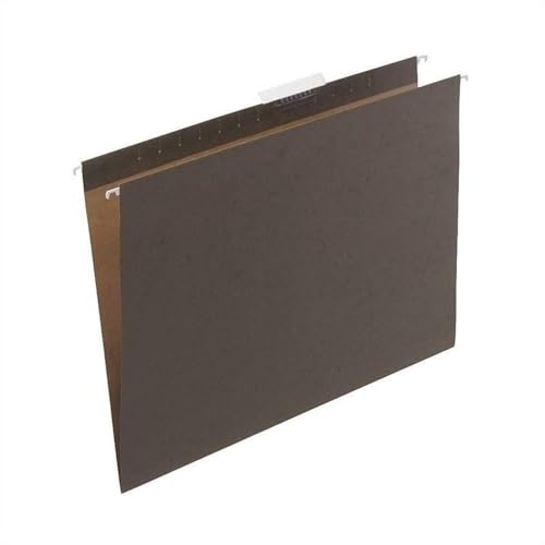 Pemberly Row Contemporary Hanging File Folders, 18"x14", Green Finish, 25 Pack, Durable Organization Solution for Office Desk Drawer, Indoor Mobile File Storage