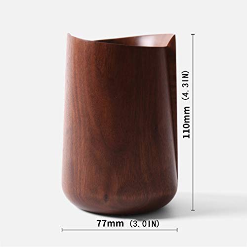 QTBH Pen Holder Black Walnut Log Pen Holder Stand Stylish Pen Holder, Pencil Cup Desktop Stationery Organizer for Desk Pencil Cup Desktop Office Supplies Pencil Holder Pencil Cup