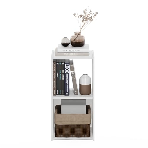 Furinno Pelli Cubic Storage Cabinet, 2x1, White