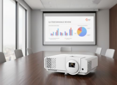Philips, Propix 860, professional LED projector, DLP, advanced image correction, 1920 x 1080 pixels, Full HD, internal speakers with 5 W, lumen: 2600 ANSI, white
