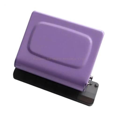 Binding Machine, 10 Hole Manual Punching Binding Machine for A4 Paper with Multi Color Rings Office School,Spiral Binding Machine(Purple)