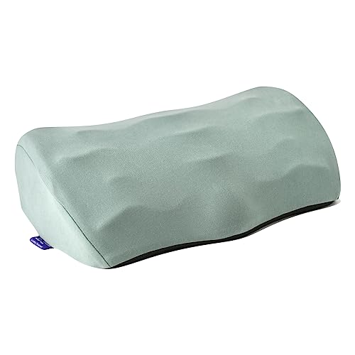 C CUSHION LAB Foot Rest for Under Desk at Work - Adjustable Memory Foam Foot Rest for Office Chair & Gaming Chair - Ergonomic Design for Back & Hip Pain Relief - Wellness Green