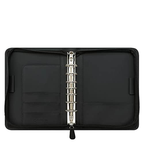 FranklinCovey - Oakley Ring-Bound Binder for FranklinCovey Planners | Nylon with Zipper Closure (Classic, Black)