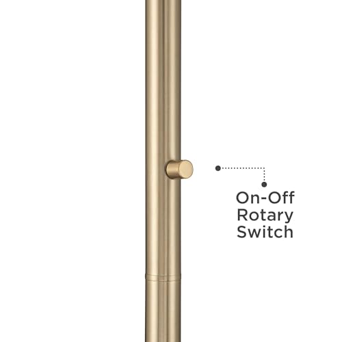 Robert Louis Tiffany Covina 71 1/4" High Brass Torchiere Floor Lamp