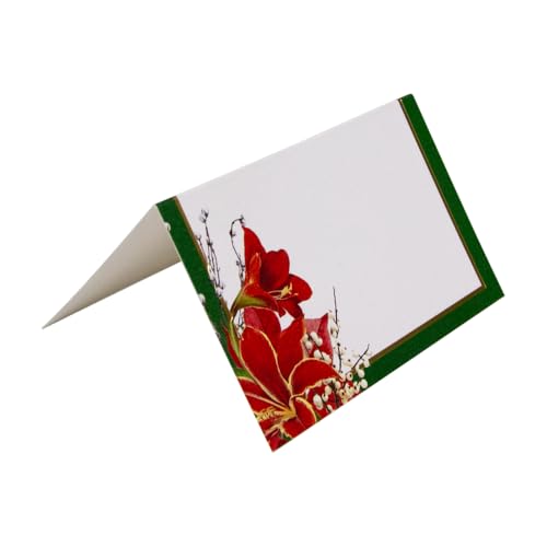 Caspari Christmas Garden Foil Place Cards - 8 Per Package, 5 Packs
