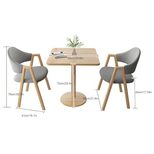 YZNHRT 3-Piece Bar Table Set, Square Table and 2 PU Leather Chairs, Modern Counter Height Table Set with 2 Bar Stool for Kitchen, Office Green B