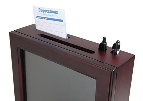 FixtureDisplays Wooden Donation Suggestion Box 14696