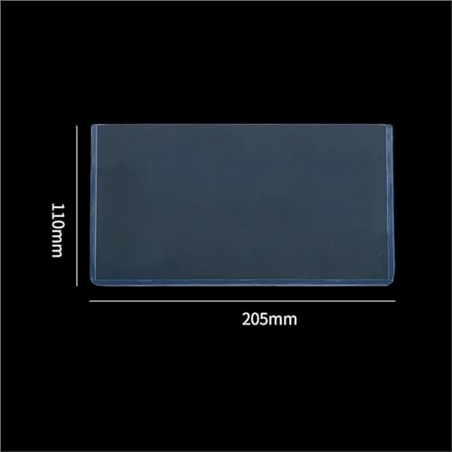 60pcs Clear PVC Currency Protector Sleeves 205x110mm & 173x75mm for Collectors
