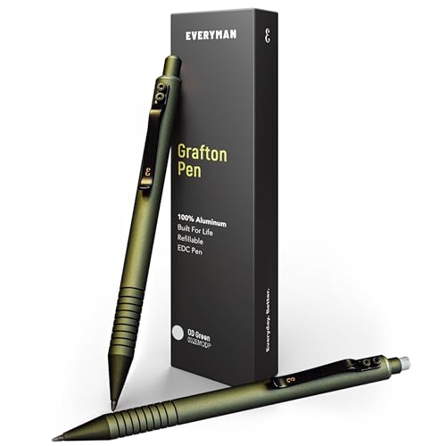 EDC Grafton OD Green 0.7mm Metal Gel Ink Pen and Mechanical Pencil Set