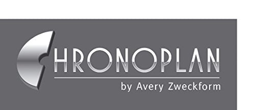 Avery Dennison Chronoplan 50102 refillable Appointment Planner/Organizer/Appointment Calendar Portfolio Made of Premium Nappa Leather (Format A5 (220 x 275 mm) with Zipper, Ring Binder, Without Calendar) Black