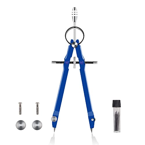 Geometry Set, with Locking Math and Precision Compass Metal, Suitable for Solid and Plane Accuracy