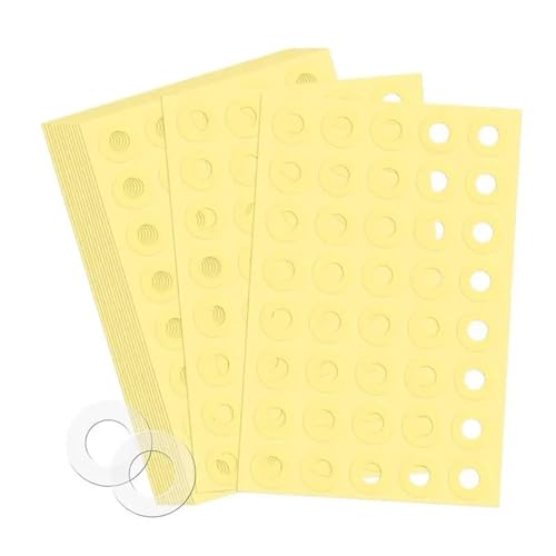 Hole Reinforcement Stickers Labels 4000Pcs Hole Punch Reinforcement Stickers, Self-Adhesive 1/4 Inch Diameter Loose-Leaf Binder Paper Hole Protectors(A)