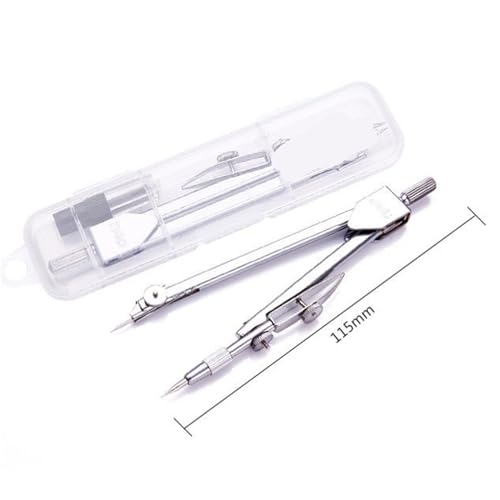 MENGKK Drafting Compasses Drafting Drawing Compass Lead Core Math Geometry Circles Tool Durable Supplies