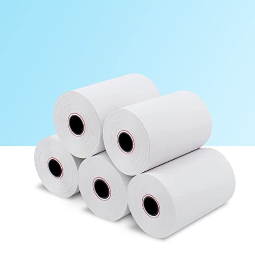 RyhamPaper Thermal Receipt Paper 2 1/4" x 165' - 50 Rolls for POS, Credit Card, Cash Register Printers