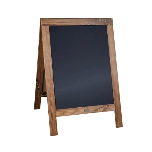 Flash Furniture Magnetic A-Frame Chalkboard Sign, 30" x 20", Brown
