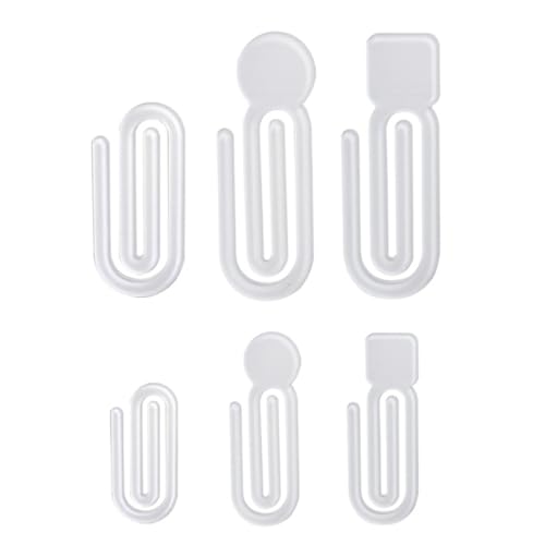 XIUBOSHI 100Pcs Colorful Acrylic Paper Clip Creative Shape Organizers Binders Clips for Documents Crafts Classroom Use