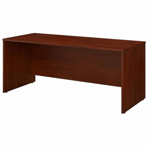 Scranton & Co Computer Desk, 72W x 30D, Engineered Wood, Hansen Cherry Finish, Durable Thermally Fused Laminate, Extended Modesty Panel, Cable Management, Professional Office Workstation
