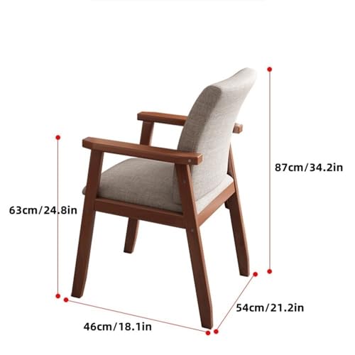 DESALAI Solid Wood Table and Chair Set, Computer with Chair, Modern Writing Desk Drawers, Suitable for Office, Bedroom, Study(Natural,60 * 40cm/23.6 15.7in)