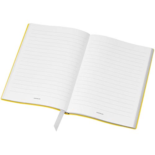 Montblanc Notebook 116519 Fine Stationery #146 Yellow – Elegant Soft Cover Journal – Lined Notebook with Leather Binding – A5