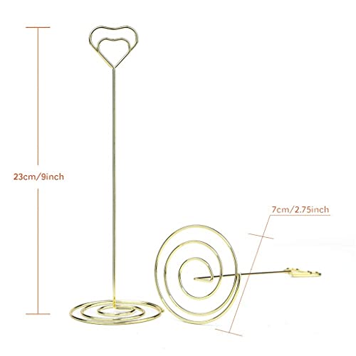 WAFEOGK Heart Shape Photo Picture Memo Holder 10 Pack Table Position Number for Wedding Decor