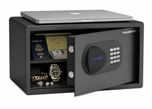 ExecutiveSafe ACS-6 Large Laptop Safe for Home, Dorm Room Safe for Laptop