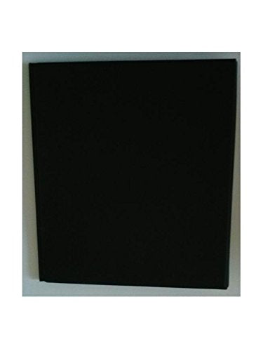 KM Company, E3V11-BK, 3 Ring Easel Binder, 11" x 8 1/2", 1" Capacity, Black