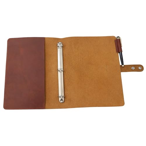 CestAntiQ Leather 3-Ring Binder Portfolio 8.5x11 Organizer
