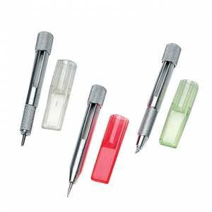 Alumicolor Aluminum Compass Set with Point, Lead, Holder and Rotary Knife for 36 inch to 48 inch Straight Edge Rulers, Silver 4121-1