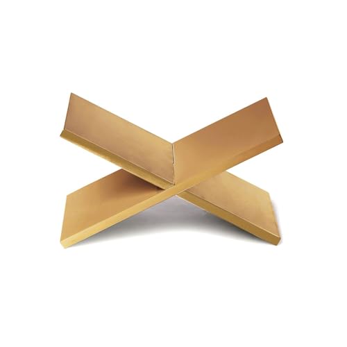 Two's Company Libreria Gold Leaf Book Stand, 11.25-Inch, Wood