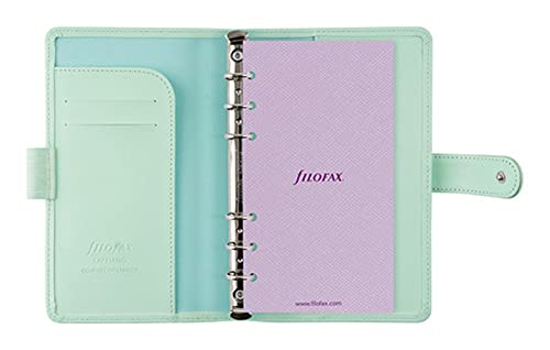 Filofax 028810 Saffiano Personal Organizer, Compact, Neo Mint