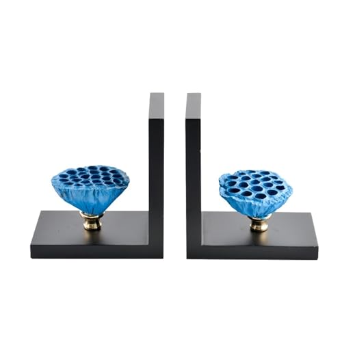 Book Organizer Heavy Duty Decorative Resin Bookends Book Ends Support for Shelves Divider Stopper Holder for Decor Home Office Library School