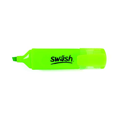 SHOW-ME Swash Premium Highlighter Pens 48 Pieces, Wide Chisel Tip, Green