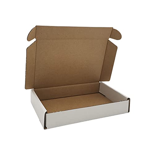 ROTCH 200 Pack 6x4x1'' Small Shipping Boxes, Cardboard Corrugated Mailers, White (M641-200-W)