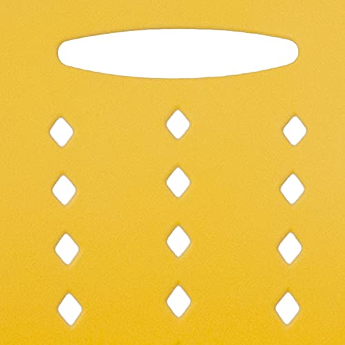 Flash Furniture 5 Pack HERCULES Series 881 lb. Capacity Yellow Sled Base Stack Chair with Air-Vent Back