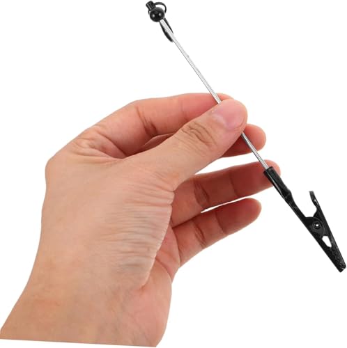 Binder Clips,6pcs Metal Wire Alligator Clips Multi Functional Keychain Note and Business Card Holders Portable Desktop Memo Clip for Organizing Photos