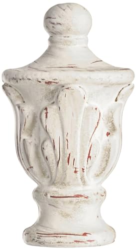 Regency Hill 60" Tall Scallop Shade Antique White Traditional Floor Lamp