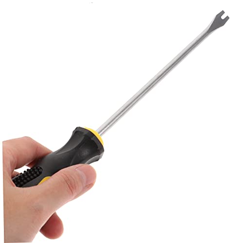 8 pcs spudger Tool pry bar Tool Nail Tool Office Staple Pullers Labor Saving Staple Removers Tools Office Accessories Nail Puller Tack Puller Rubber Handheld Office Supplies (As Shown 26X3.5cm)